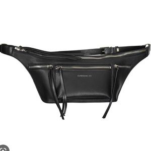 COPY - COPY - Black Vegan Leather Belt Bag